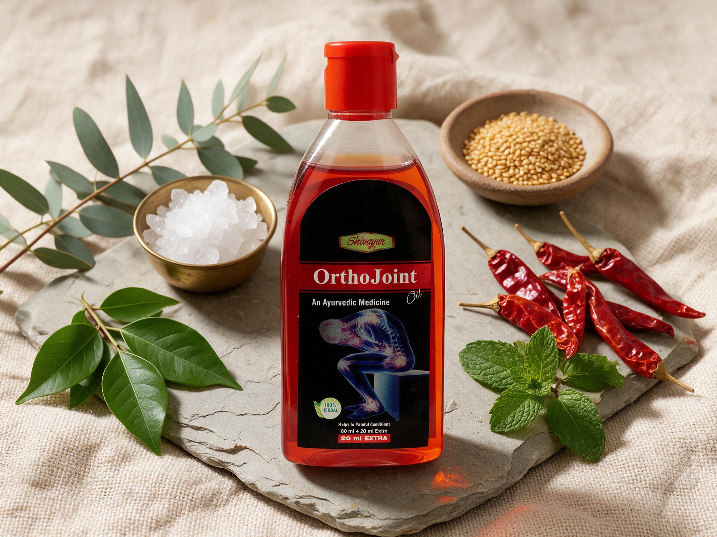 Shivayur OrthoJoint pure botanical ingredients, wintergreen, eucalyptus and camphor